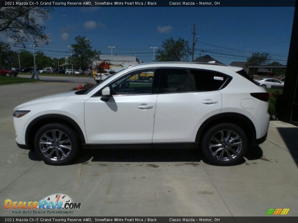 2021 Mazda CX-5 Grand Touring Reserve AWD Snowflake White Pearl Mica / Black Photo #6