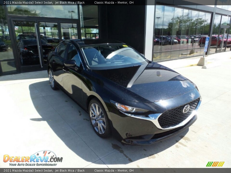 2021 Mazda Mazda3 Select Sedan Jet Black Mica / Black Photo #1