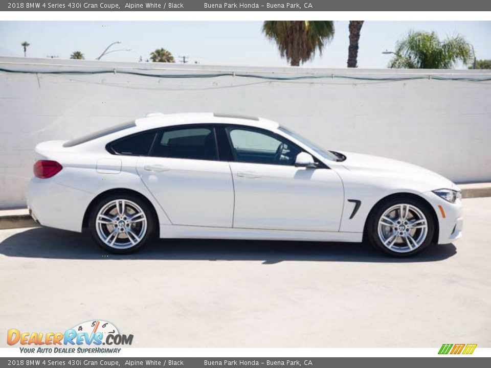 2018 BMW 4 Series 430i Gran Coupe Alpine White / Black Photo #12