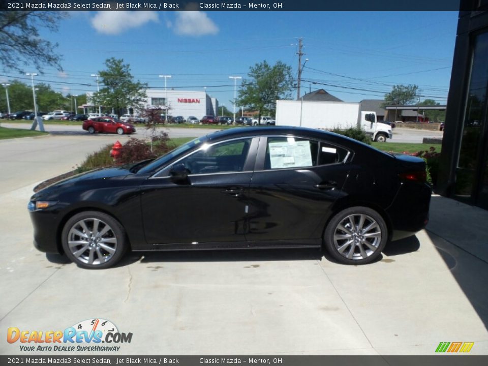 2021 Mazda Mazda3 Select Sedan Jet Black Mica / Black Photo #6
