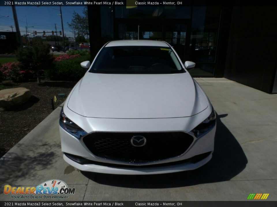 2021 Mazda Mazda3 Select Sedan Snowflake White Pearl Mica / Black Photo #2