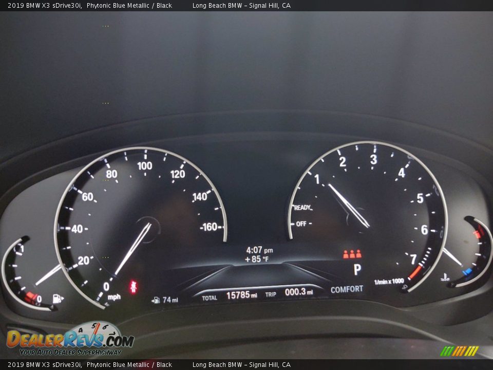 2019 BMW X3 sDrive30i Gauges Photo #14