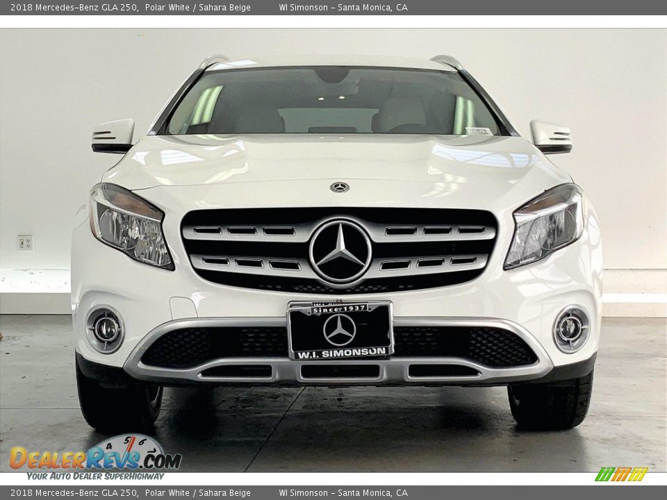 2018 Mercedes-Benz GLA 250 Polar White / Sahara Beige Photo #2