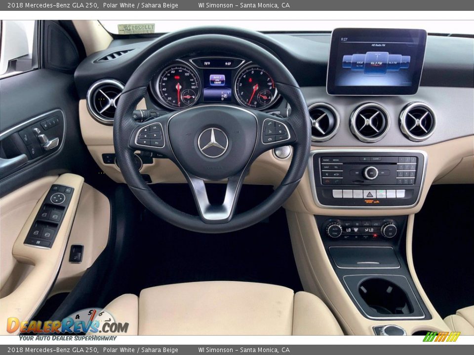 2018 Mercedes-Benz GLA 250 Polar White / Sahara Beige Photo #4