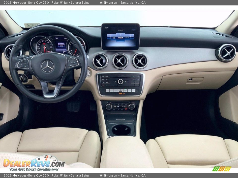 2018 Mercedes-Benz GLA 250 Polar White / Sahara Beige Photo #15