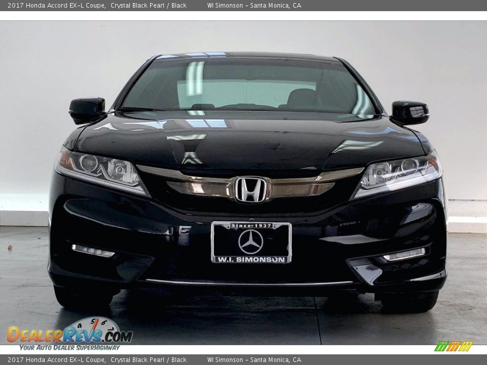 2017 Honda Accord EX-L Coupe Crystal Black Pearl / Black Photo #2