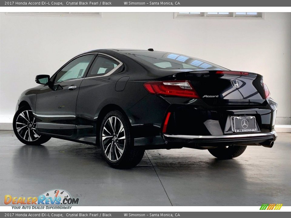 2017 Honda Accord EX-L Coupe Crystal Black Pearl / Black Photo #10