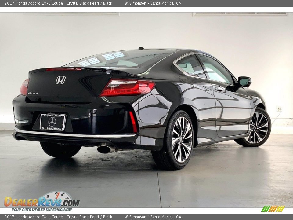 2017 Honda Accord EX-L Coupe Crystal Black Pearl / Black Photo #13