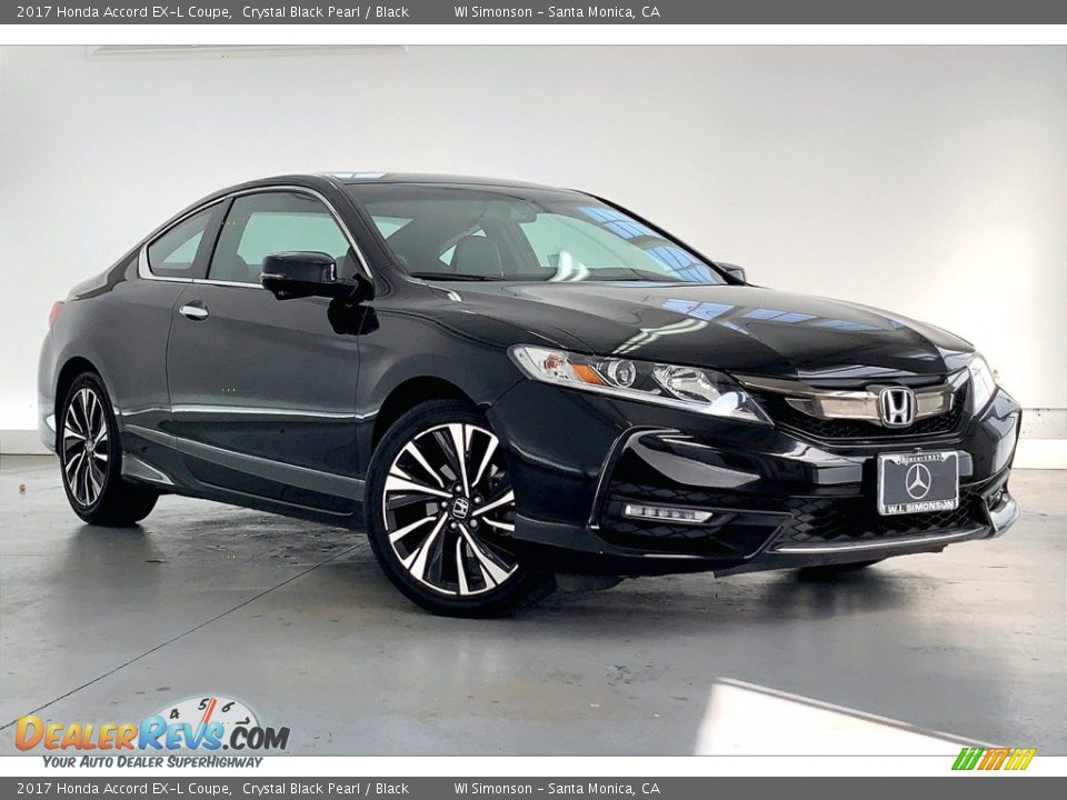 2017 Honda Accord EX-L Coupe Crystal Black Pearl / Black Photo #34