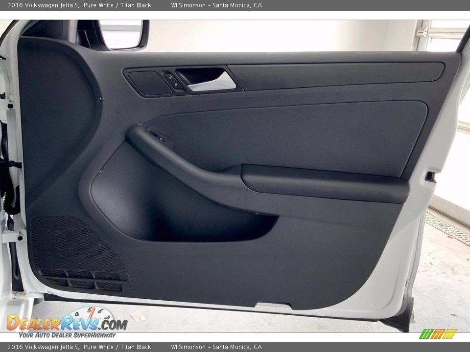 2016 Volkswagen Jetta S Pure White / Titan Black Photo #26