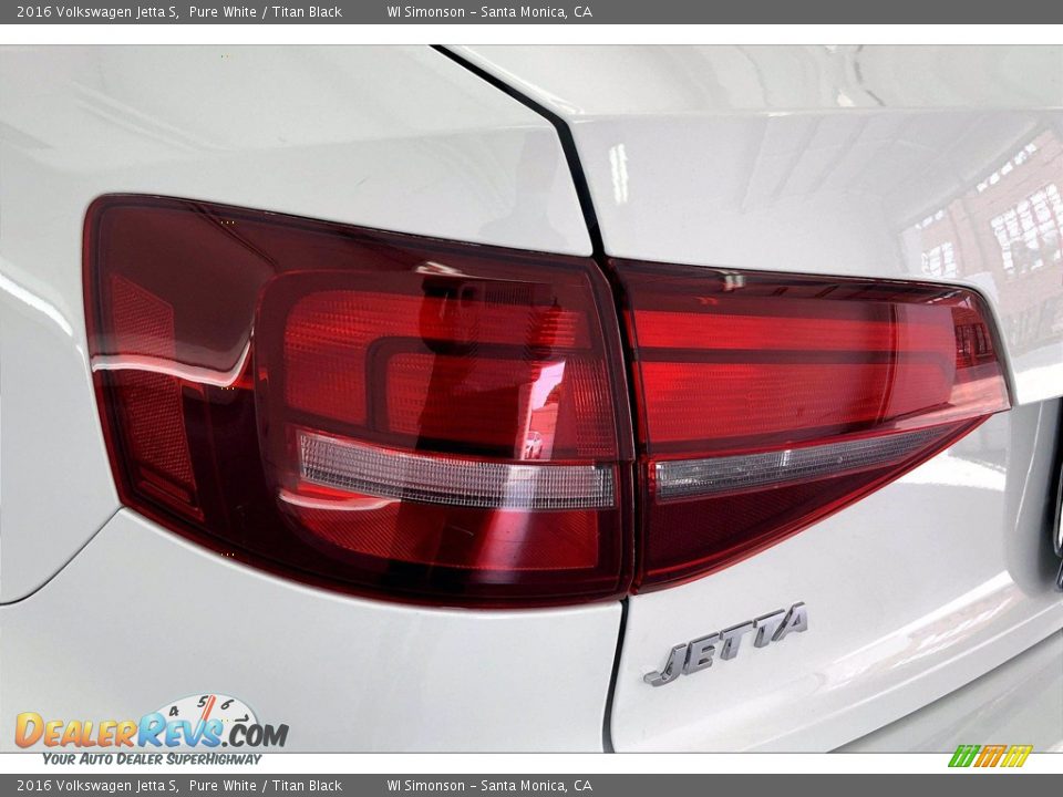 2016 Volkswagen Jetta S Pure White / Titan Black Photo #28