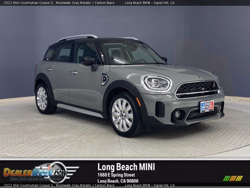 2022 Mini Countryman Cooper S Moonwalk Gray Metallic / Carbon Black Photo #1