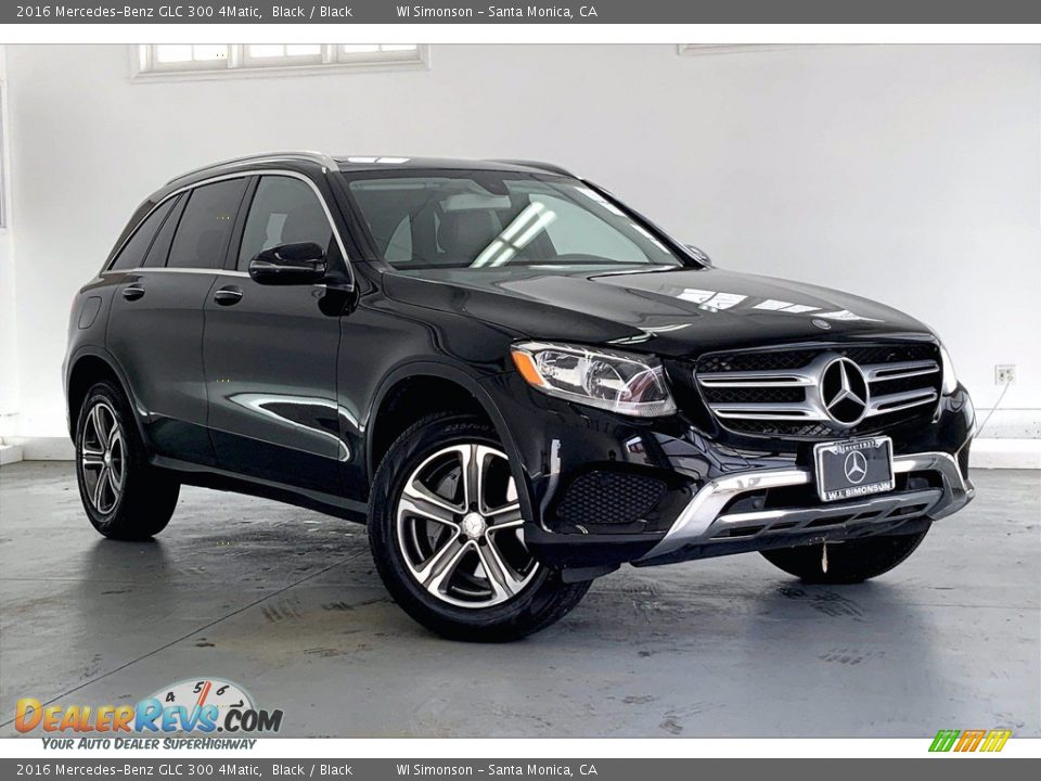 2016 Mercedes-Benz GLC 300 4Matic Black / Black Photo #34