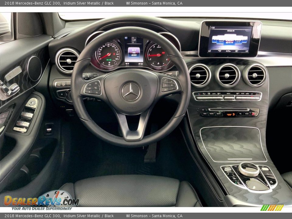 2018 Mercedes-Benz GLC 300 Iridium Silver Metallic / Black Photo #4