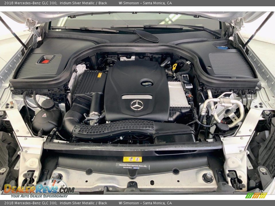 2018 Mercedes-Benz GLC 300 Iridium Silver Metallic / Black Photo #9