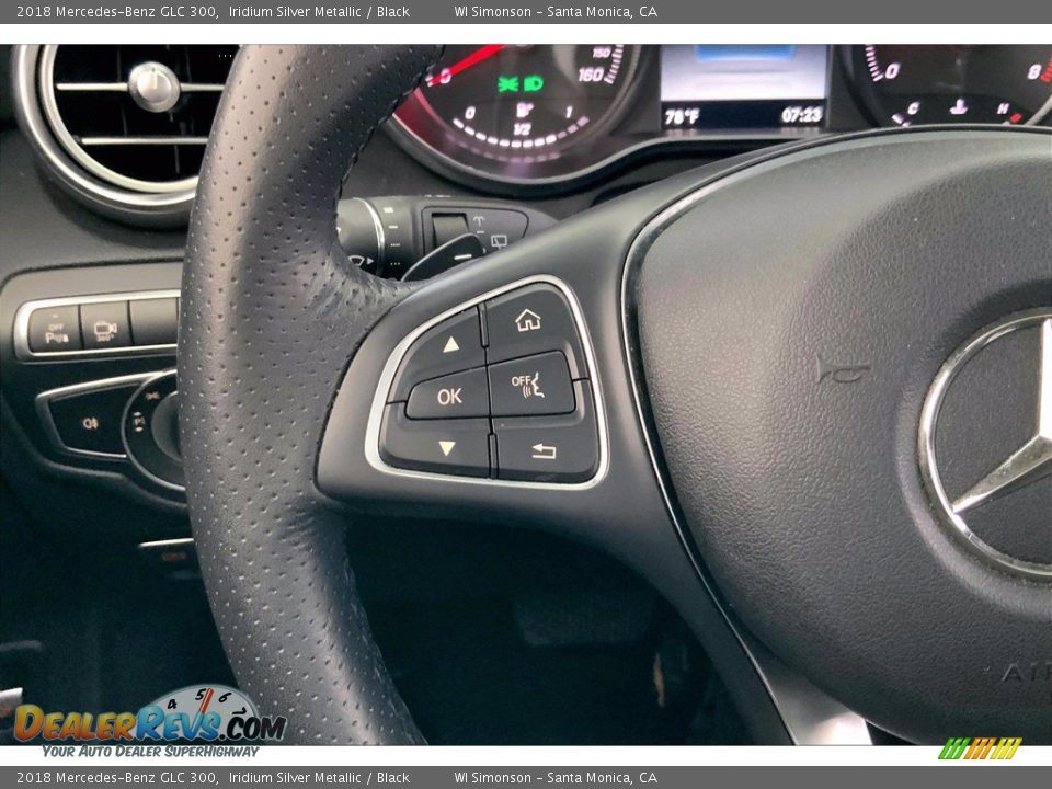 2018 Mercedes-Benz GLC 300 Iridium Silver Metallic / Black Photo #21
