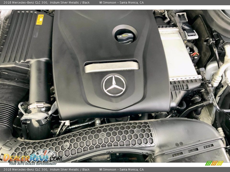 2018 Mercedes-Benz GLC 300 Iridium Silver Metallic / Black Photo #32
