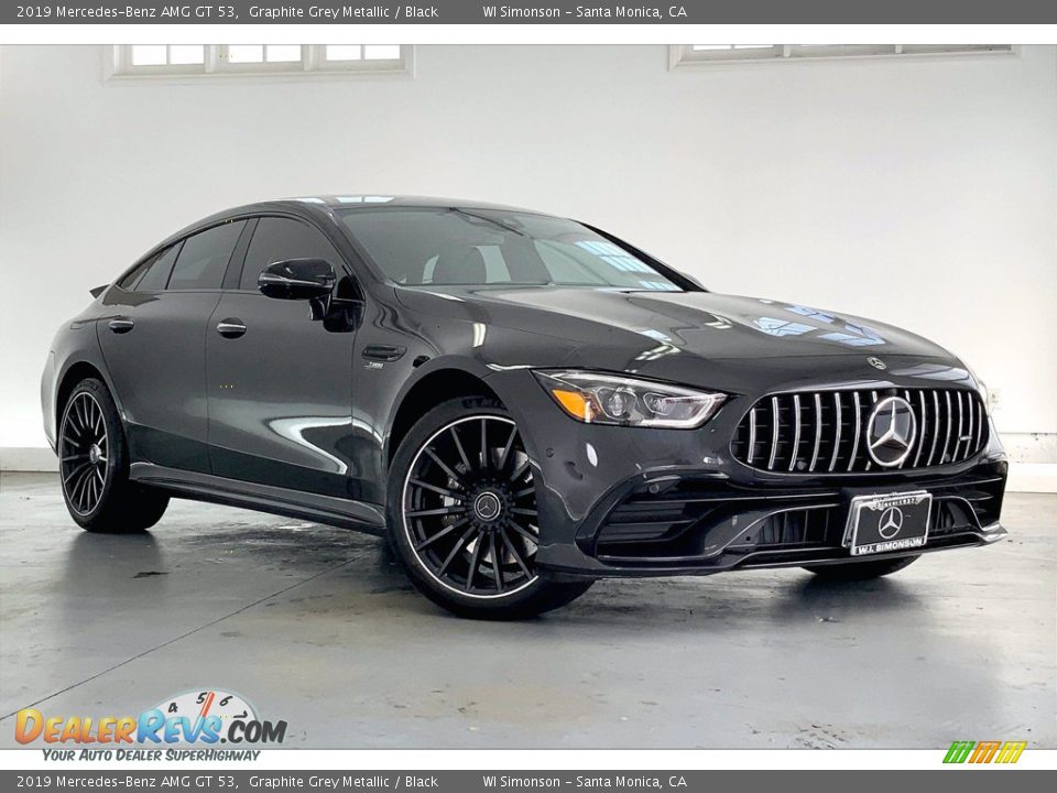 2019 Mercedes-Benz AMG GT 53 Graphite Grey Metallic / Black Photo #34