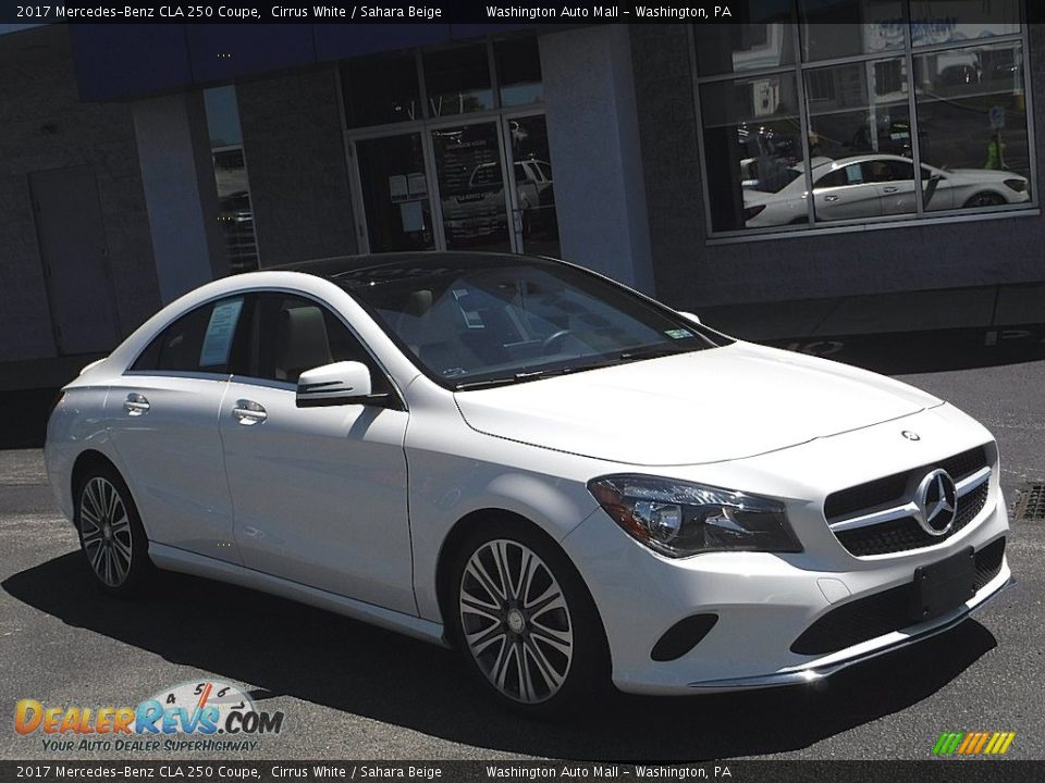 2017 Mercedes-Benz CLA 250 Coupe Cirrus White / Sahara Beige Photo #1