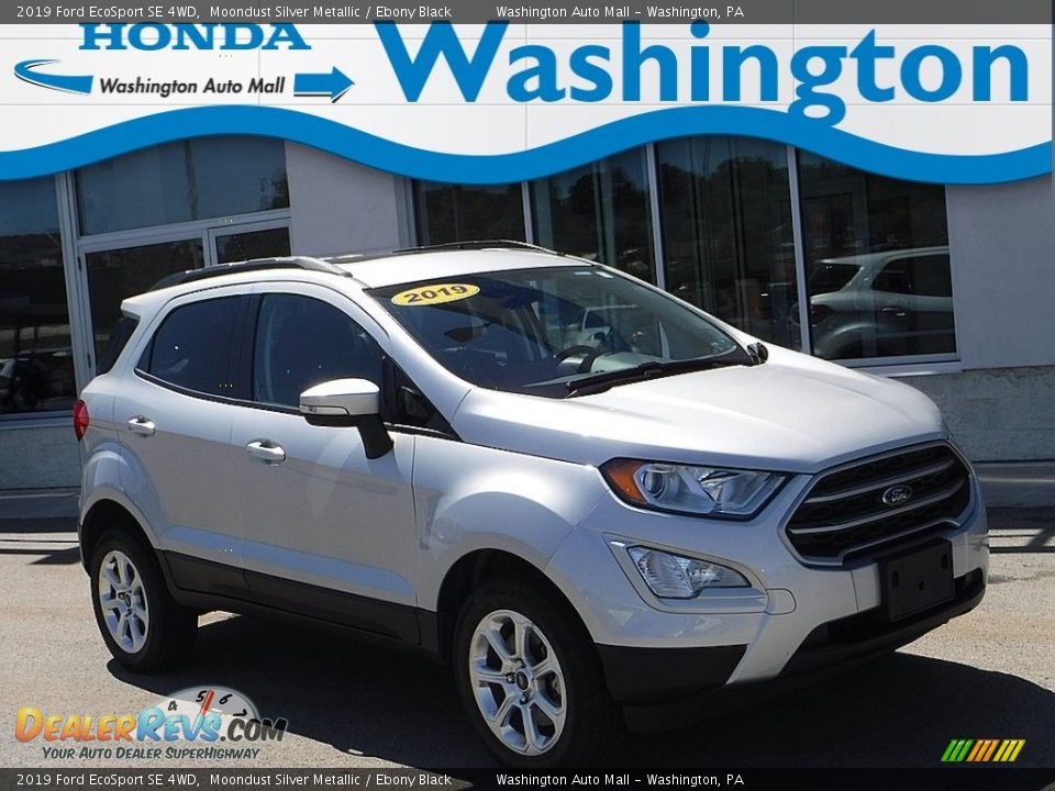 2019 Ford EcoSport SE 4WD Moondust Silver Metallic / Ebony Black Photo #1