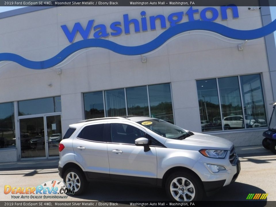 2019 Ford EcoSport SE 4WD Moondust Silver Metallic / Ebony Black Photo #2