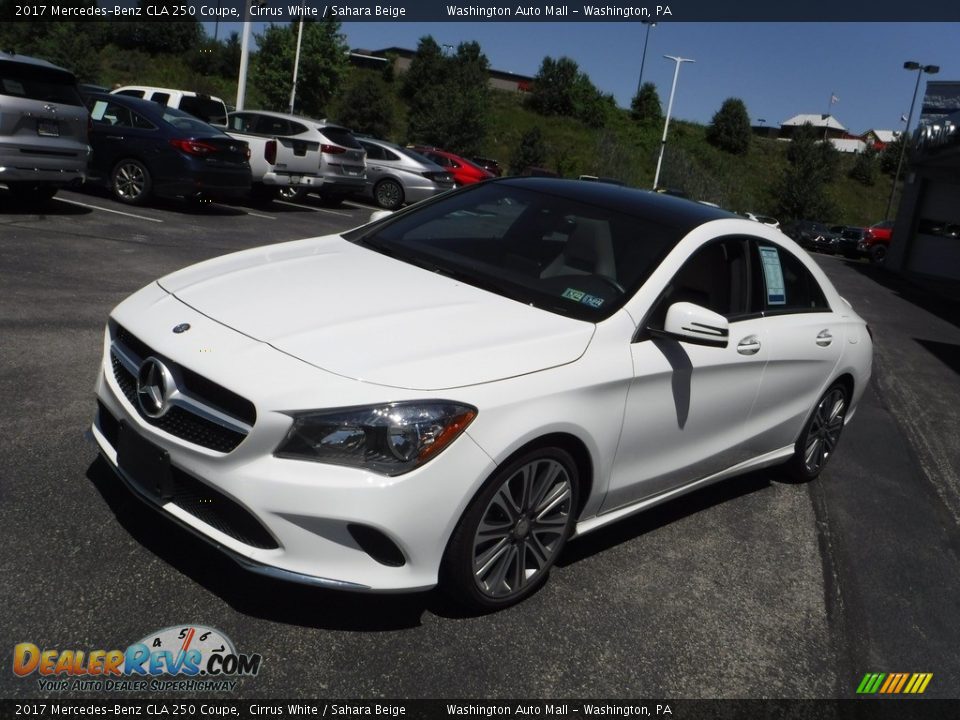 2017 Mercedes-Benz CLA 250 Coupe Cirrus White / Sahara Beige Photo #6