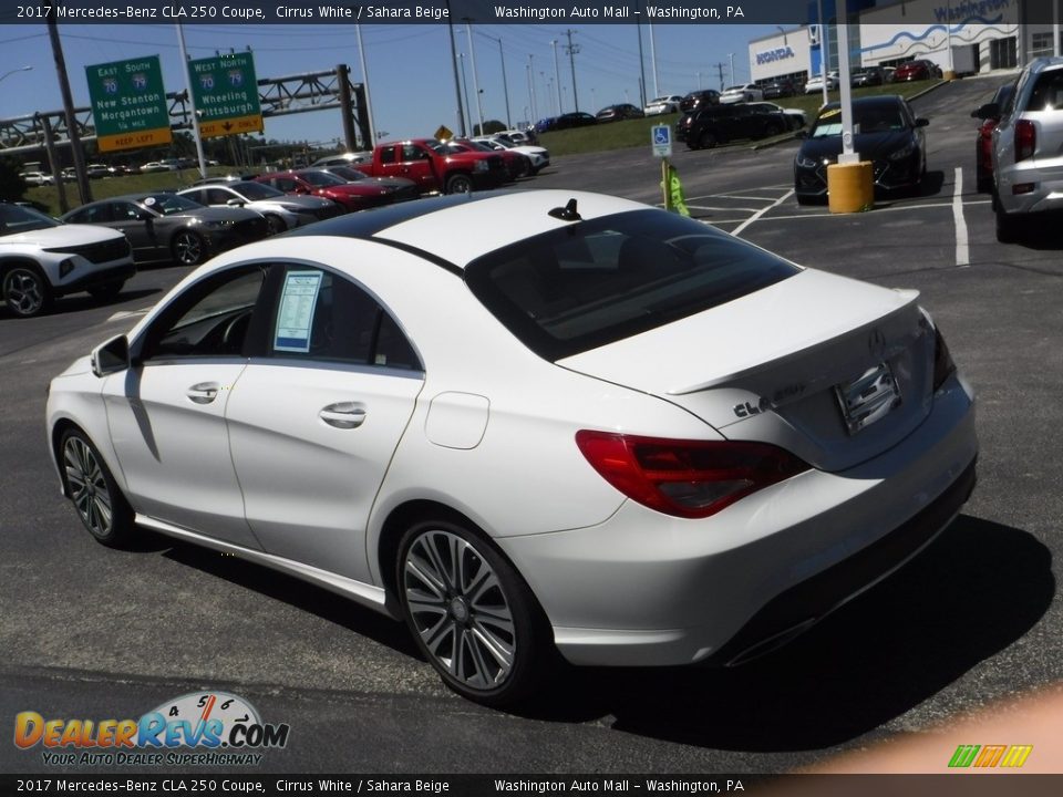 2017 Mercedes-Benz CLA 250 Coupe Cirrus White / Sahara Beige Photo #8