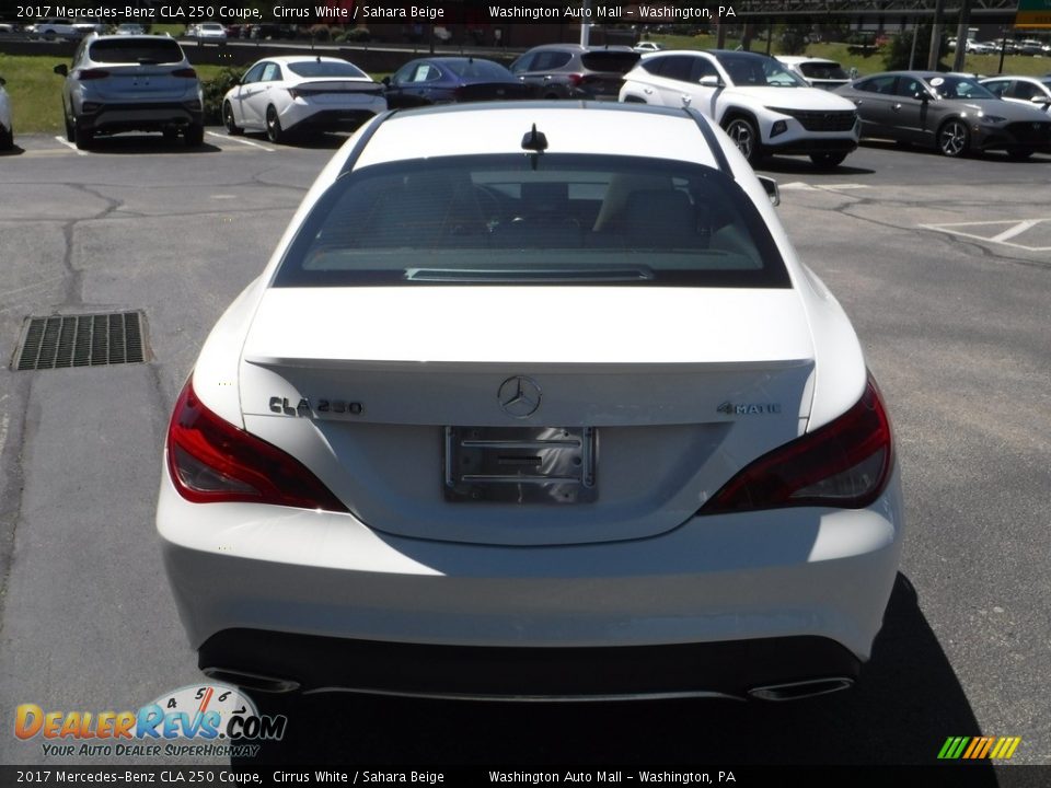 2017 Mercedes-Benz CLA 250 Coupe Cirrus White / Sahara Beige Photo #9