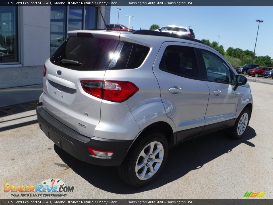 2019 Ford EcoSport SE 4WD Moondust Silver Metallic / Ebony Black Photo #10