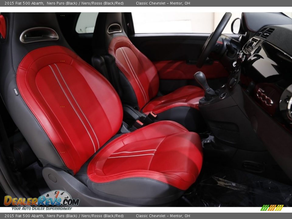 Front Seat of 2015 Fiat 500 Abarth Photo #15
