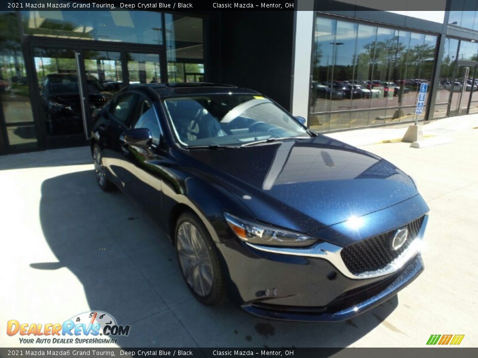 2021 Mazda Mazda6 Grand Touring Deep Crystal Blue / Black Photo #1