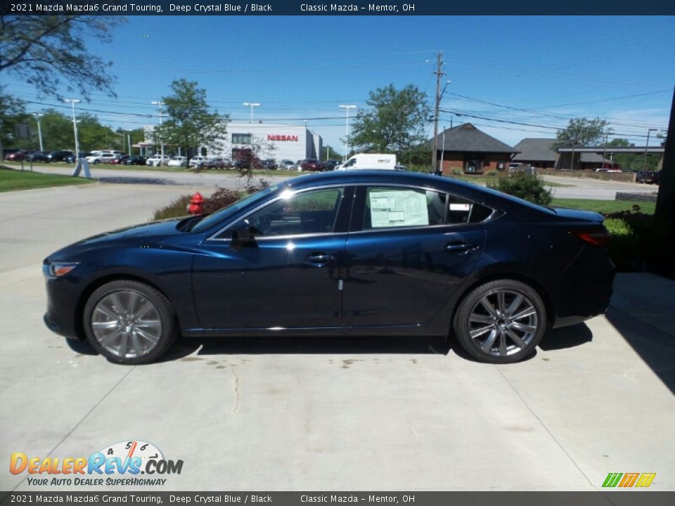 2021 Mazda Mazda6 Grand Touring Deep Crystal Blue / Black Photo #6