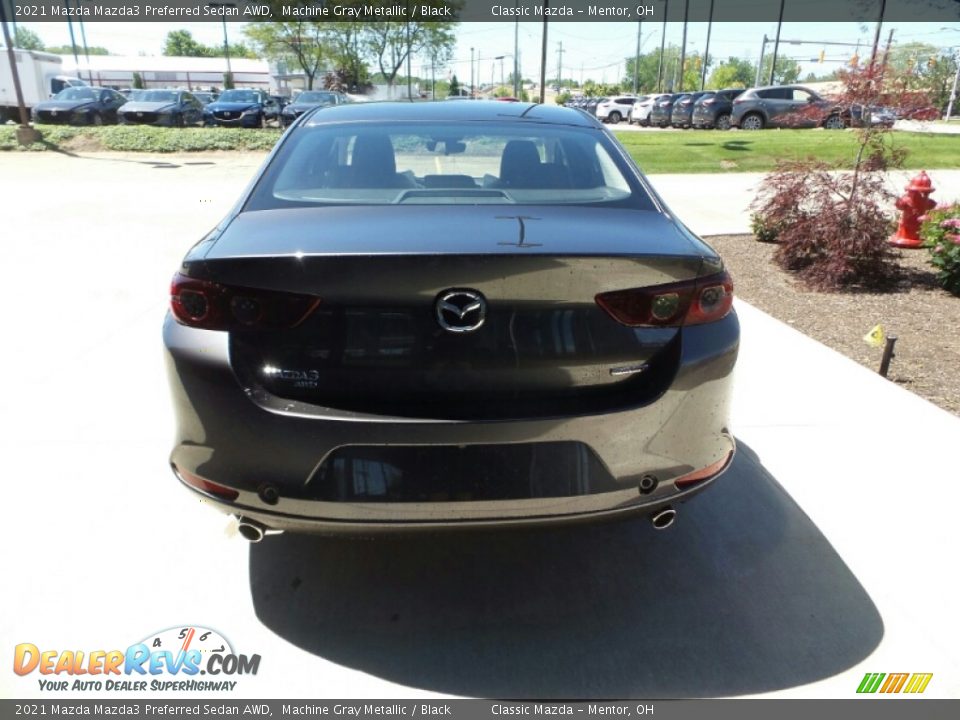 2021 Mazda Mazda3 Preferred Sedan AWD Machine Gray Metallic / Black Photo #5
