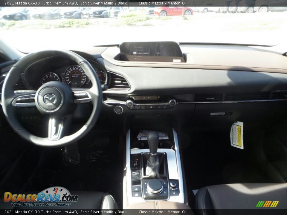 2021 Mazda CX-30 Turbo Premium AWD Sonic Silver Metallic / Black Photo #3