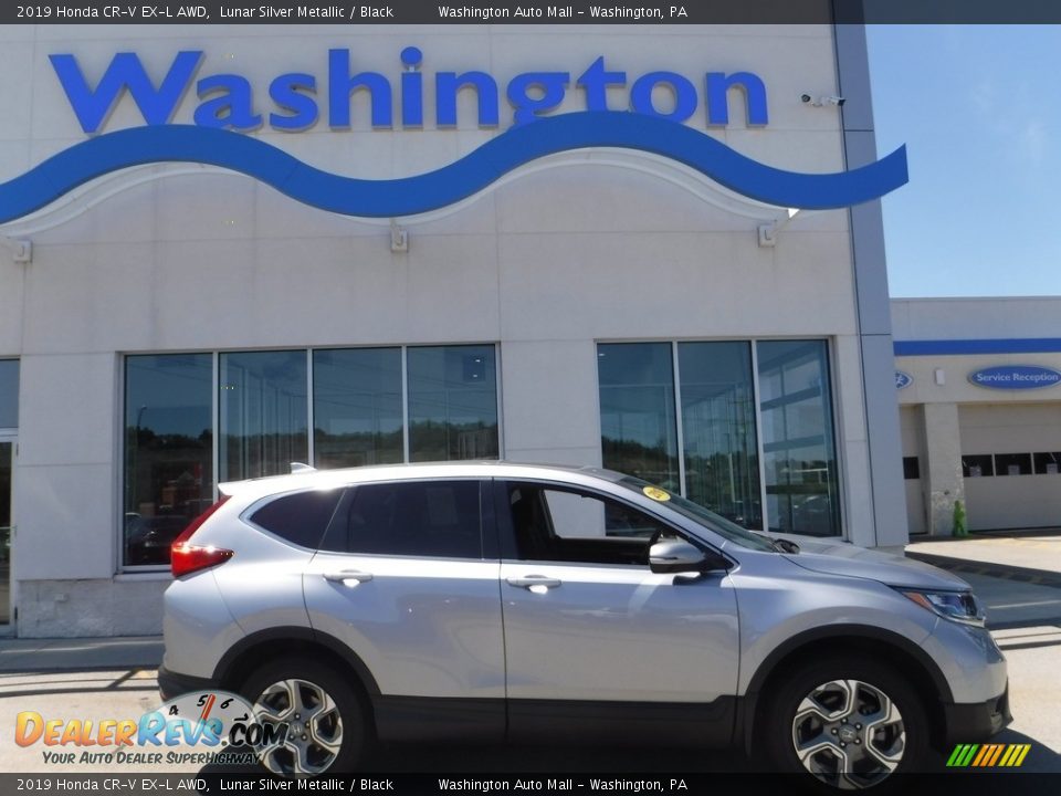 2019 Honda CR-V EX-L AWD Lunar Silver Metallic / Black Photo #2