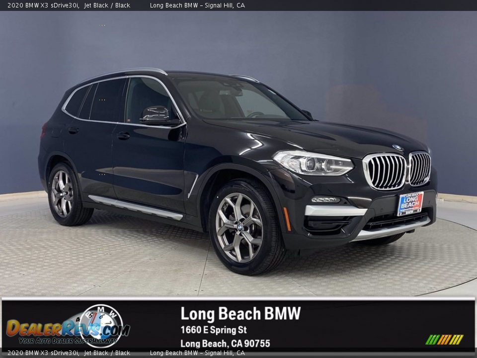 2020 BMW X3 sDrive30i Jet Black / Black Photo #1