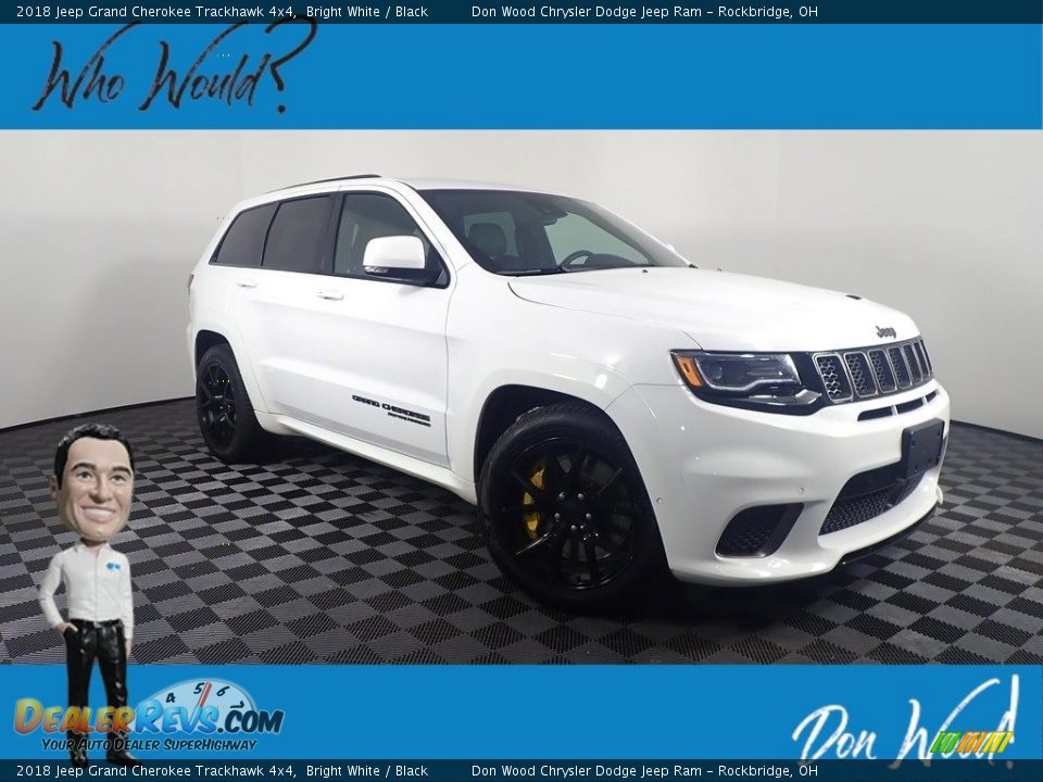 2018 Jeep Grand Cherokee Trackhawk 4x4 Bright White / Black Photo #1