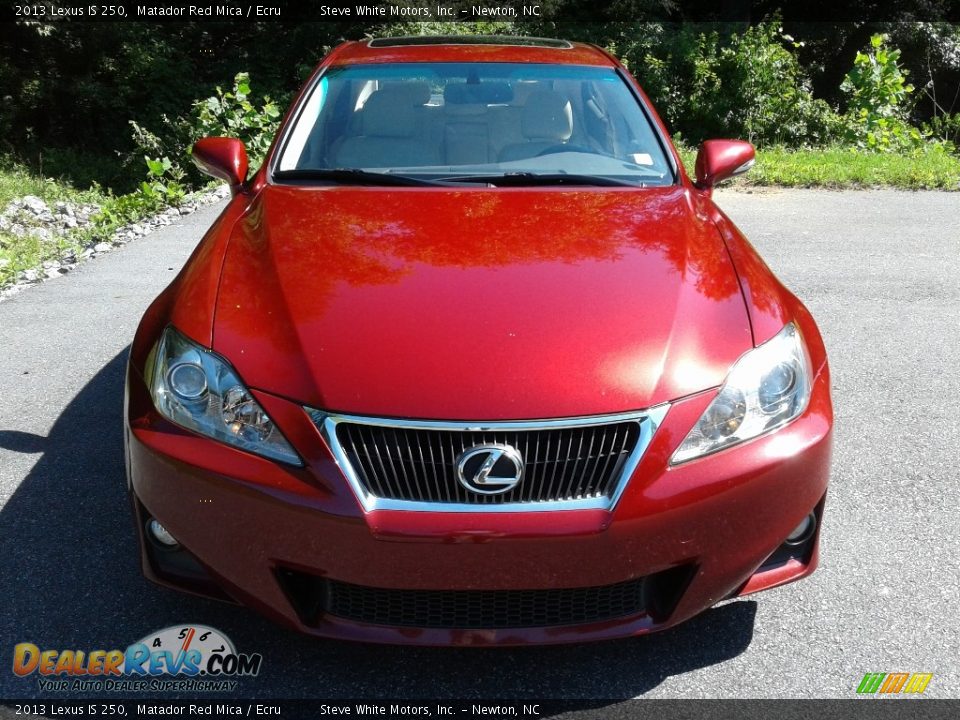 2013 Lexus IS 250 Matador Red Mica / Ecru Photo #4