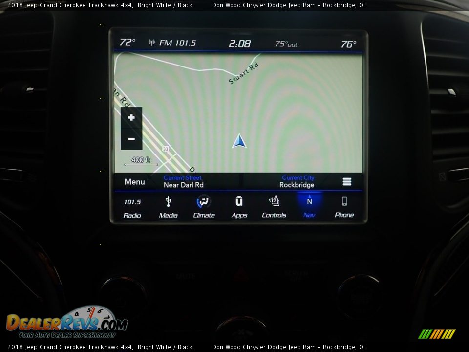 2018 Jeep Grand Cherokee Trackhawk 4x4 Bright White / Black Photo #3