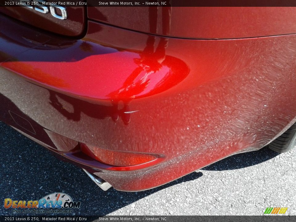 2013 Lexus IS 250 Matador Red Mica / Ecru Photo #8