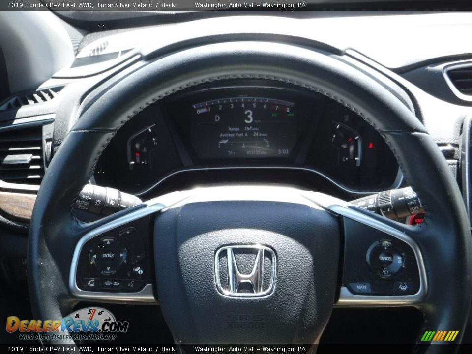 2019 Honda CR-V EX-L AWD Lunar Silver Metallic / Black Photo #23