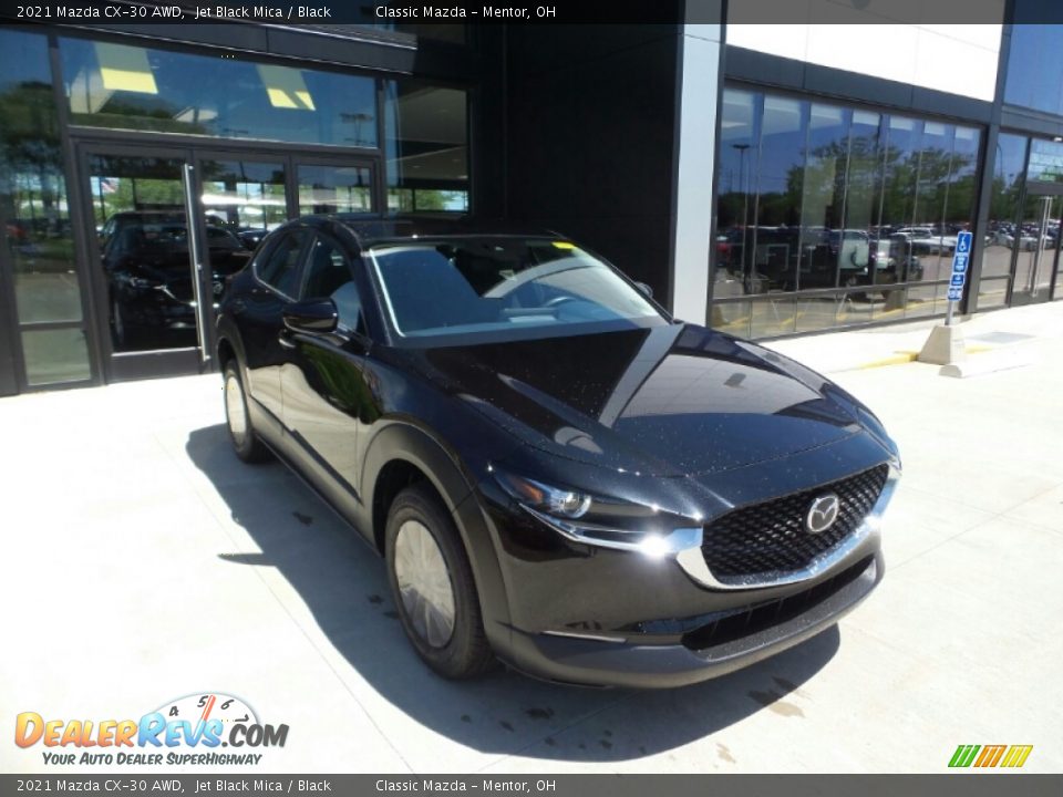 2021 Mazda CX-30 AWD Jet Black Mica / Black Photo #1
