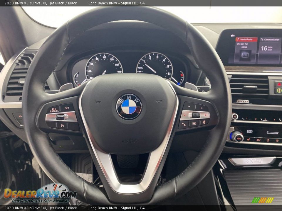 2020 BMW X3 sDrive30i Jet Black / Black Photo #18