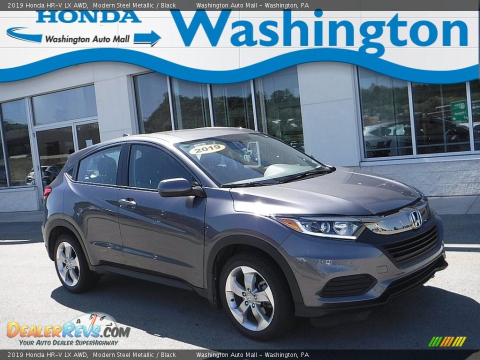 2019 Honda HR-V LX AWD Modern Steel Metallic / Black Photo #1