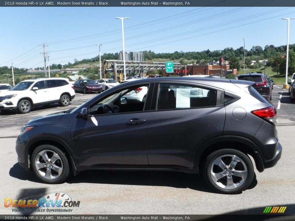 2019 Honda HR-V LX AWD Modern Steel Metallic / Black Photo #6