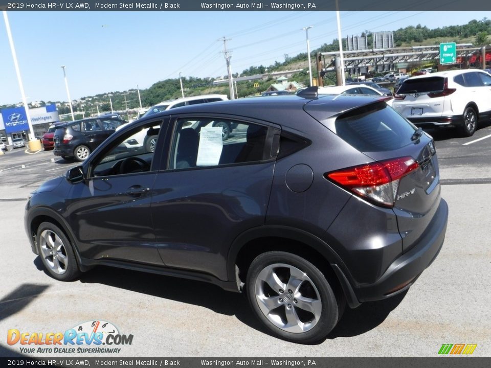 2019 Honda HR-V LX AWD Modern Steel Metallic / Black Photo #7