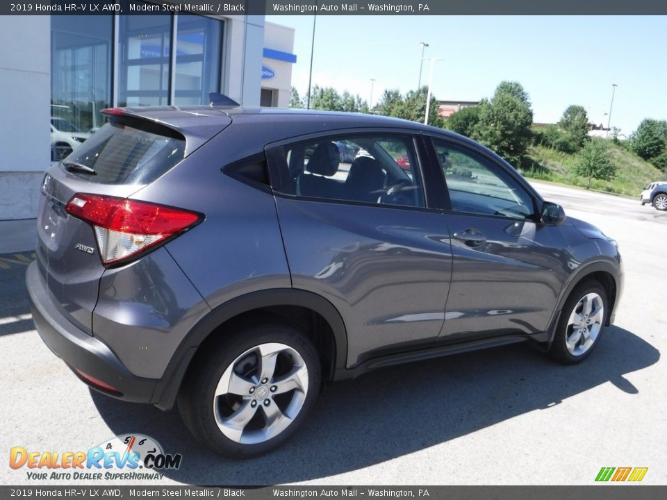 2019 Honda HR-V LX AWD Modern Steel Metallic / Black Photo #8