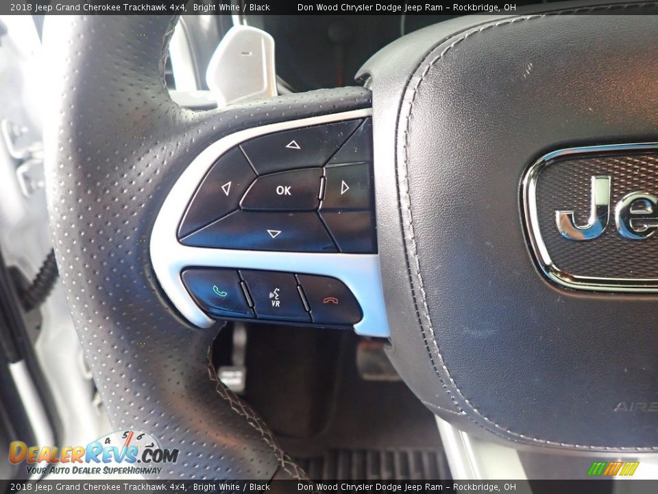 2018 Jeep Grand Cherokee Trackhawk 4x4 Bright White / Black Photo #28