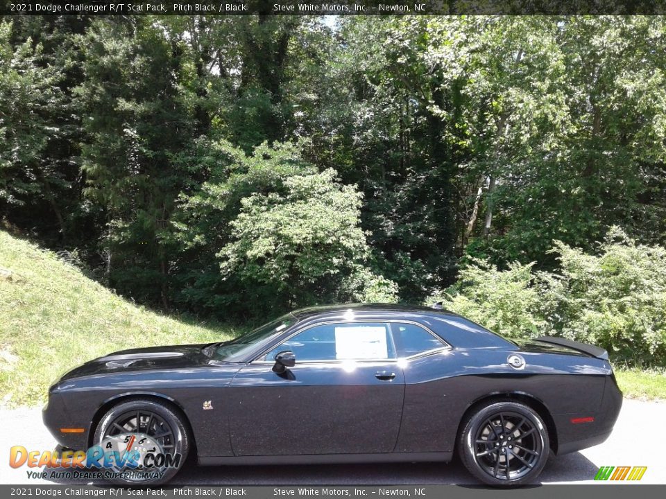 2021 Dodge Challenger R/T Scat Pack Pitch Black / Black Photo #1