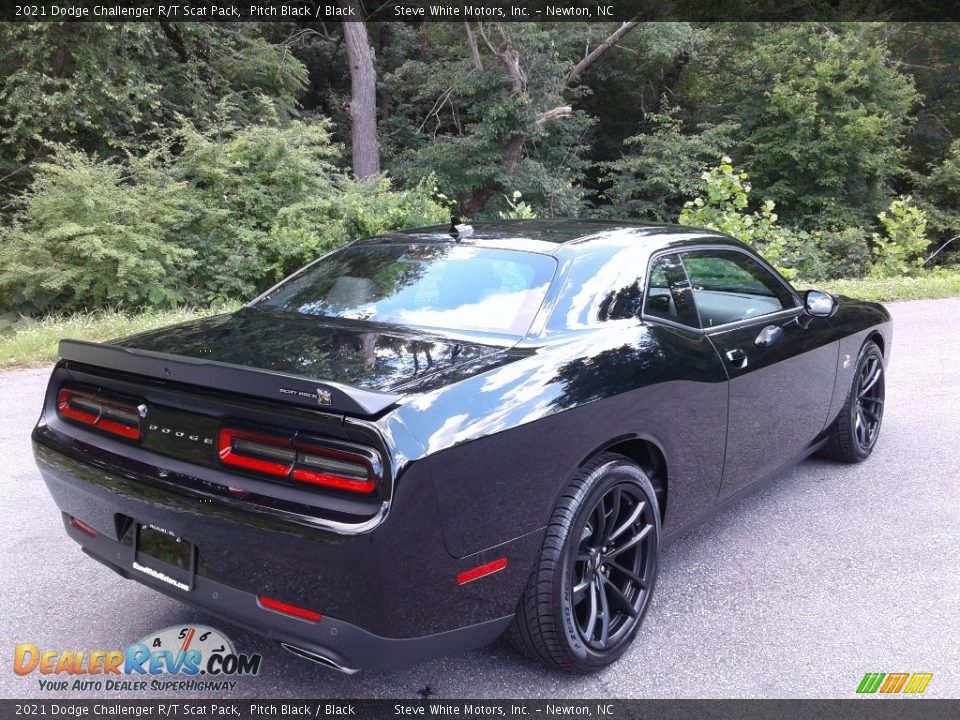 2021 Dodge Challenger R/T Scat Pack Pitch Black / Black Photo #6